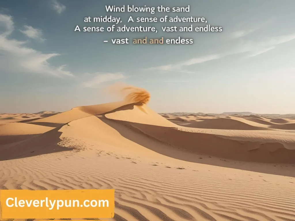 Desert Puns Captions