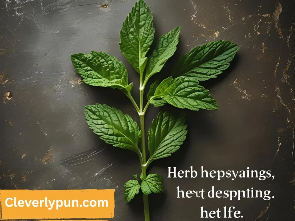 Herb Puns Herb Sayings
