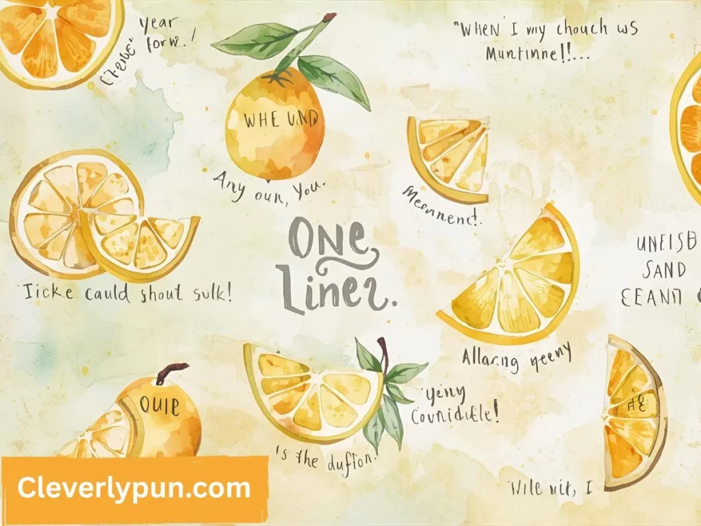 Citrus Puns One Liners