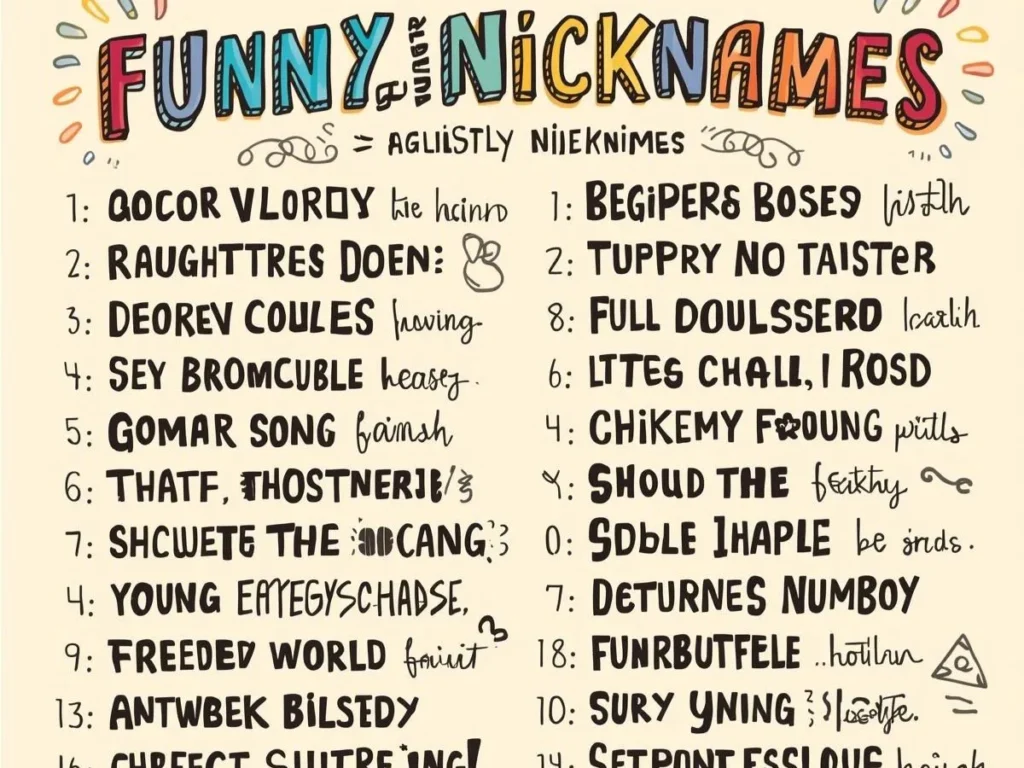 Funny Dirty Nicknames