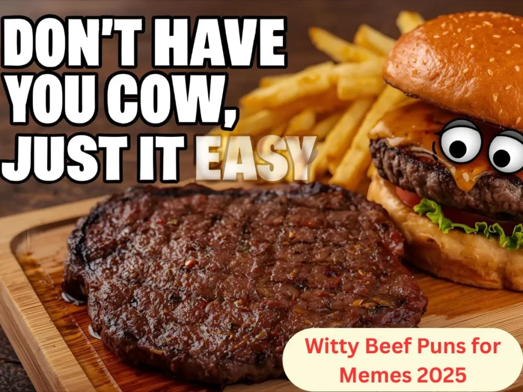 Witty Beef Puns for Memes 2025