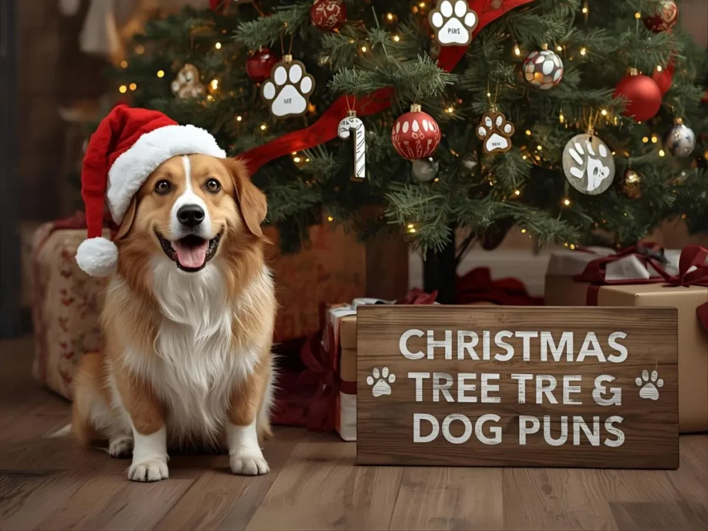 Christmas Tree Dog Puns