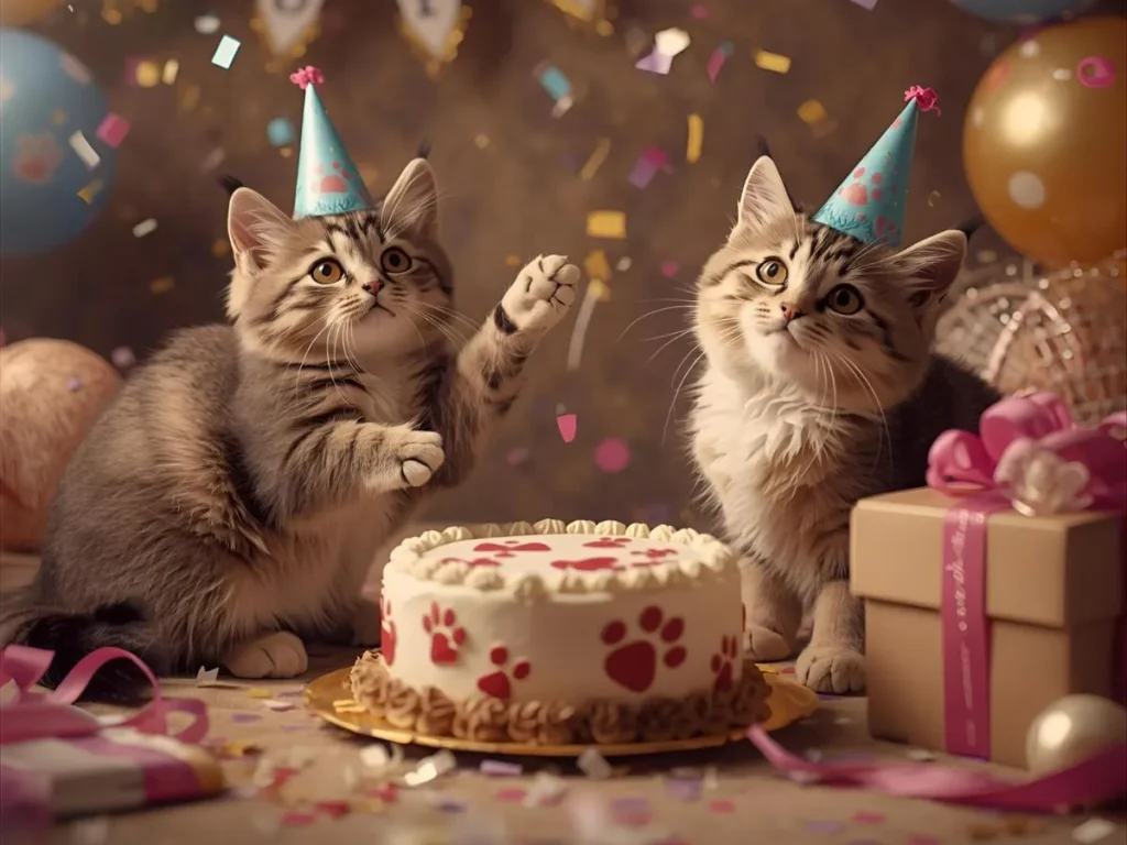Meow Puns for Birthdays & Celebrations