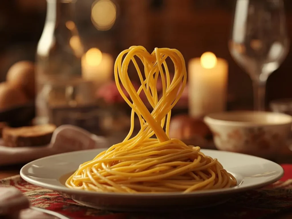 Romantic Spaghetti Pasta Love