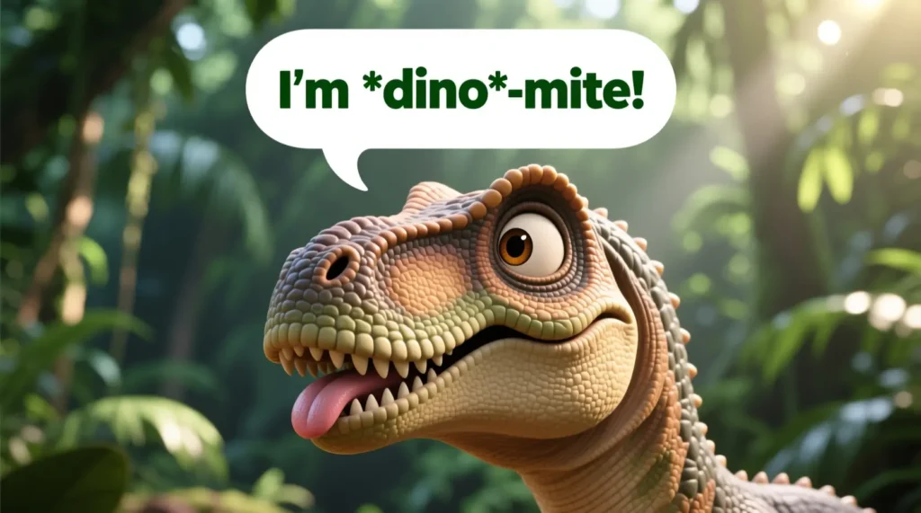 Clever Dino Wordplay Puns