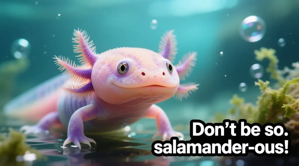 Cute Axolotl Puns for Captions