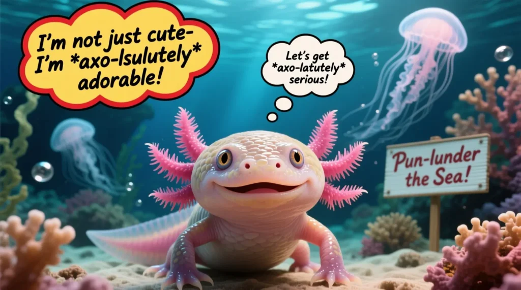 Funny Axolotl Puns 