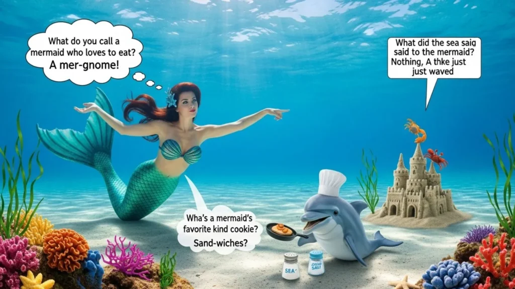 Funny Mermaid Puns for Jokes