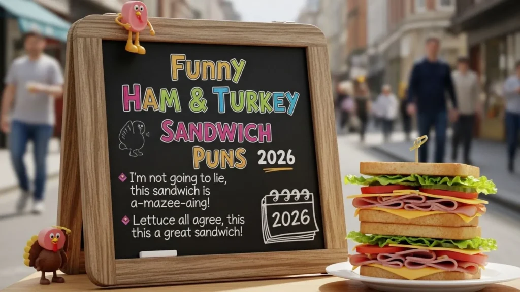 Funny Ham & Turkey Sandwich Puns 2026