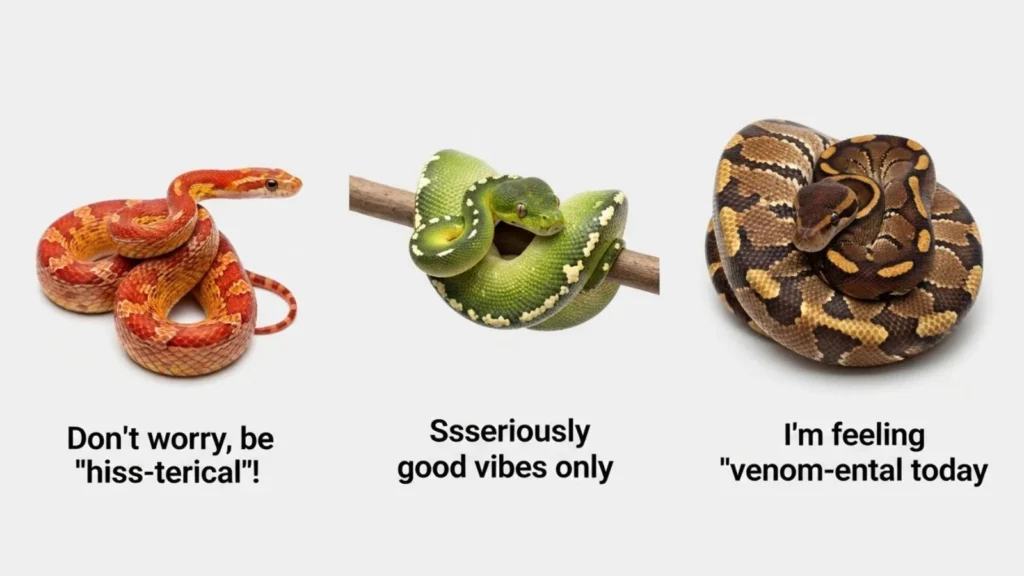 Funny Snake Puns for Instagram Captions