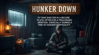 Hunker Down Meaning